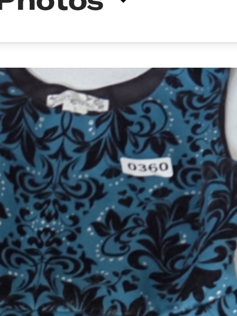 Knitworks Teal and Black Floral Sleeveless Girls' Dress